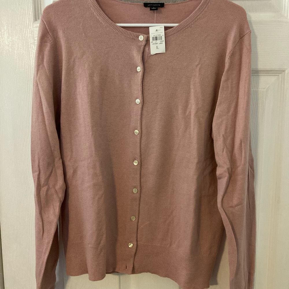 Ann Taylor Soft Rose Cardigan Sweater